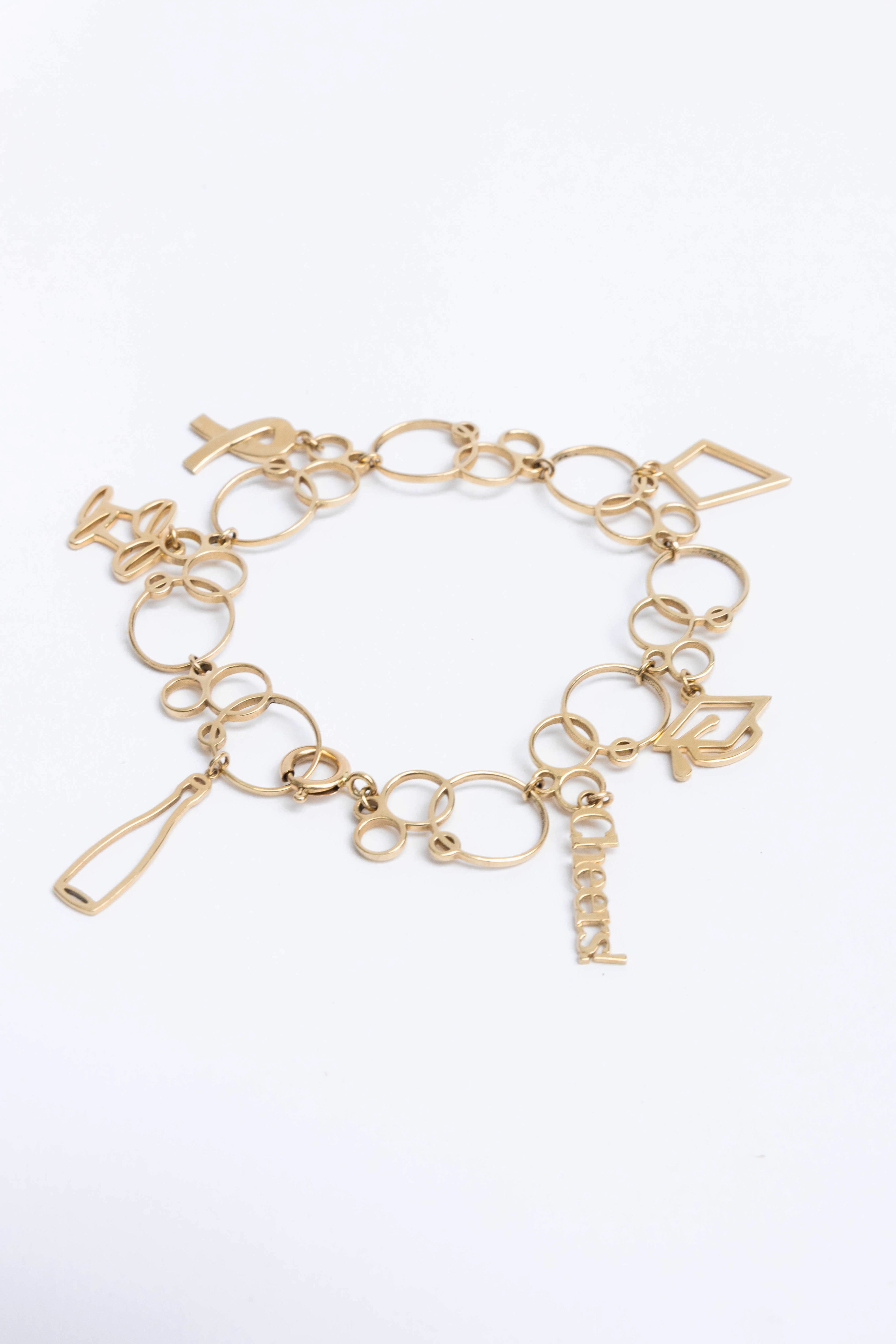 Celebracelet- Champagne Charm Bracelet