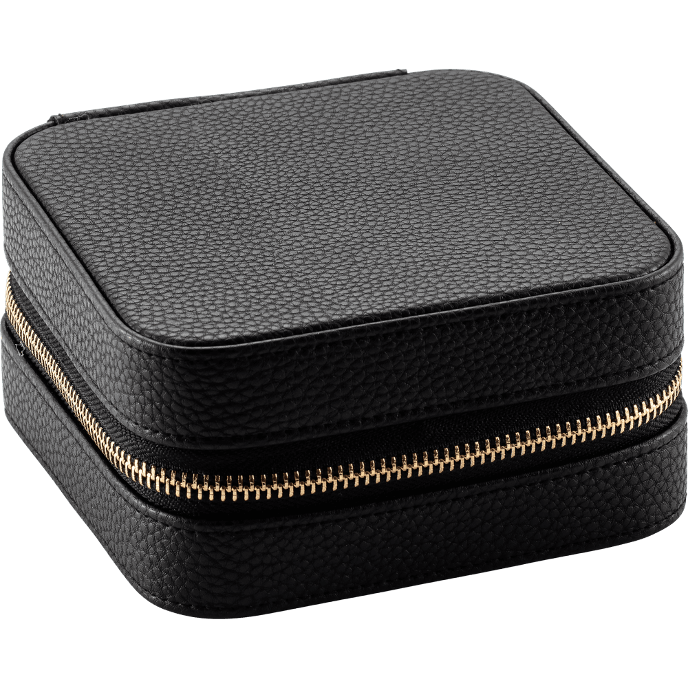 Black Mariann Leatherette Travel Case