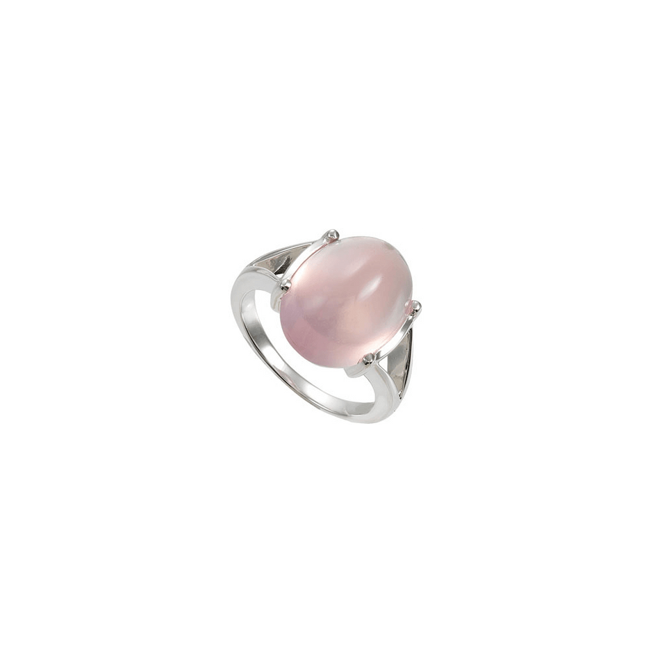Silver Ring with Rose Quartz