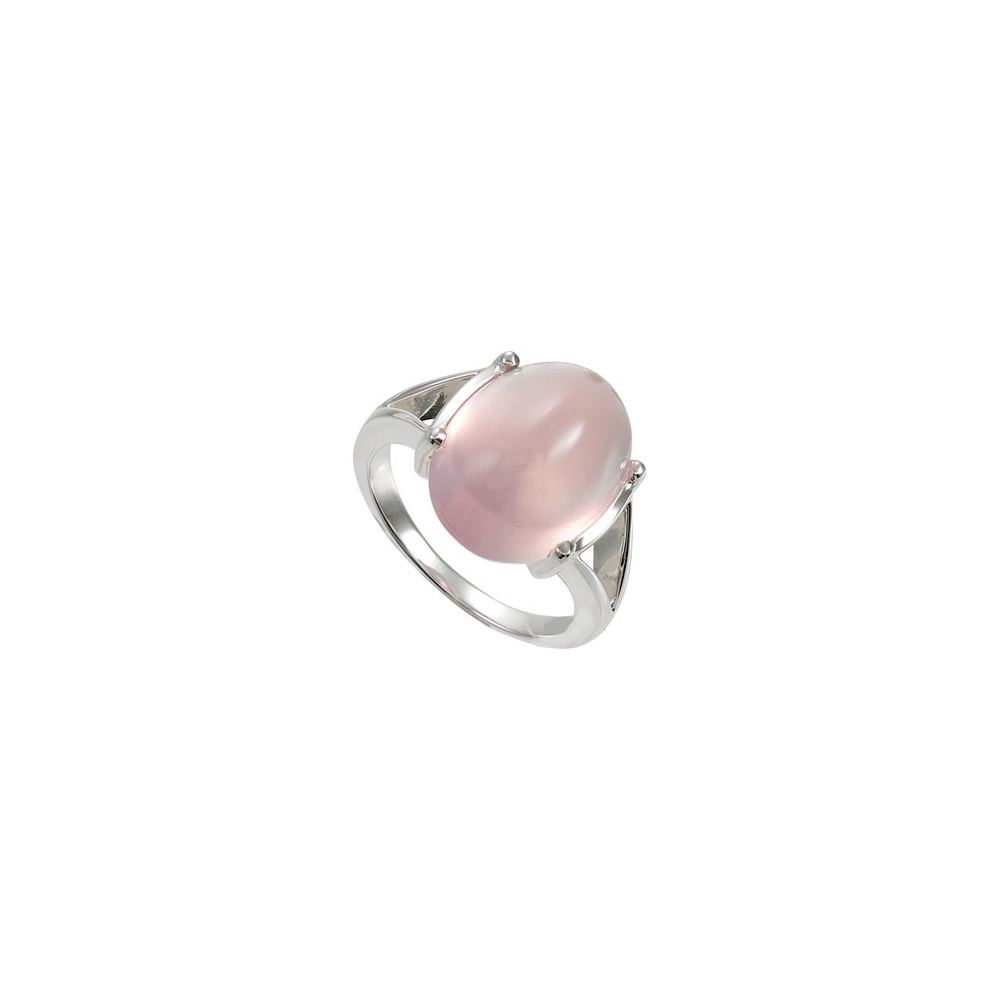Silver Ring with Rose Quartz