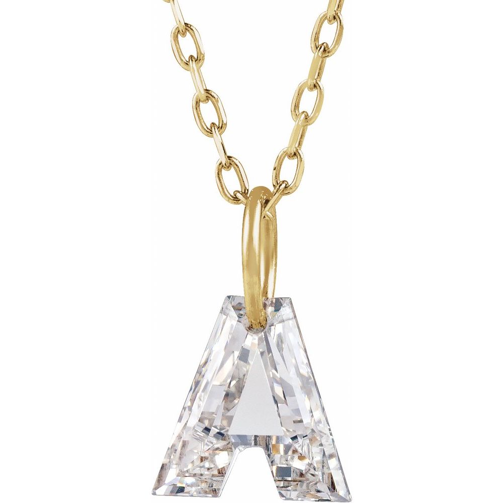 Diamond Initial Necklace