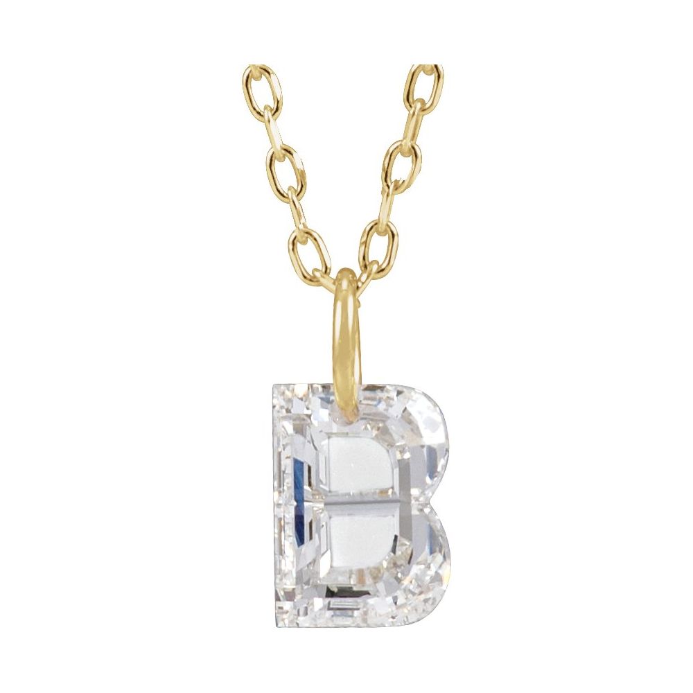 Diamond Initial Necklace