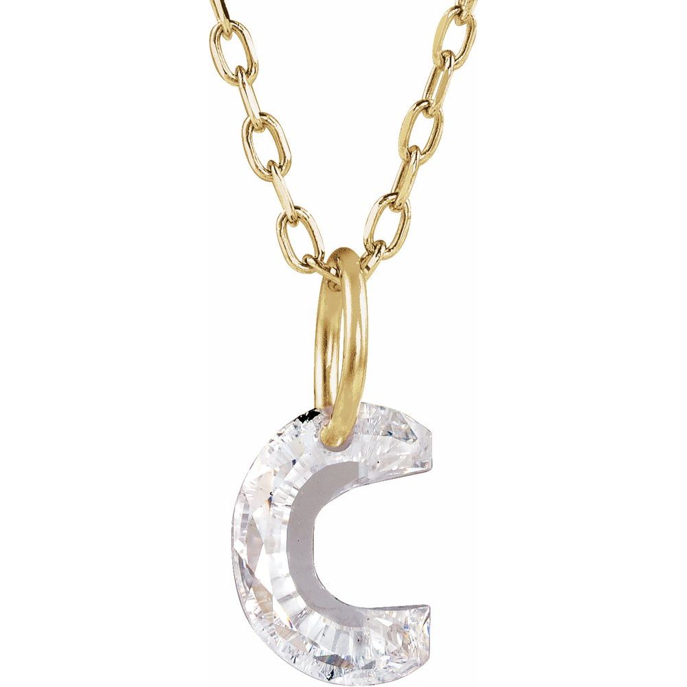 Diamond Initial Necklace
