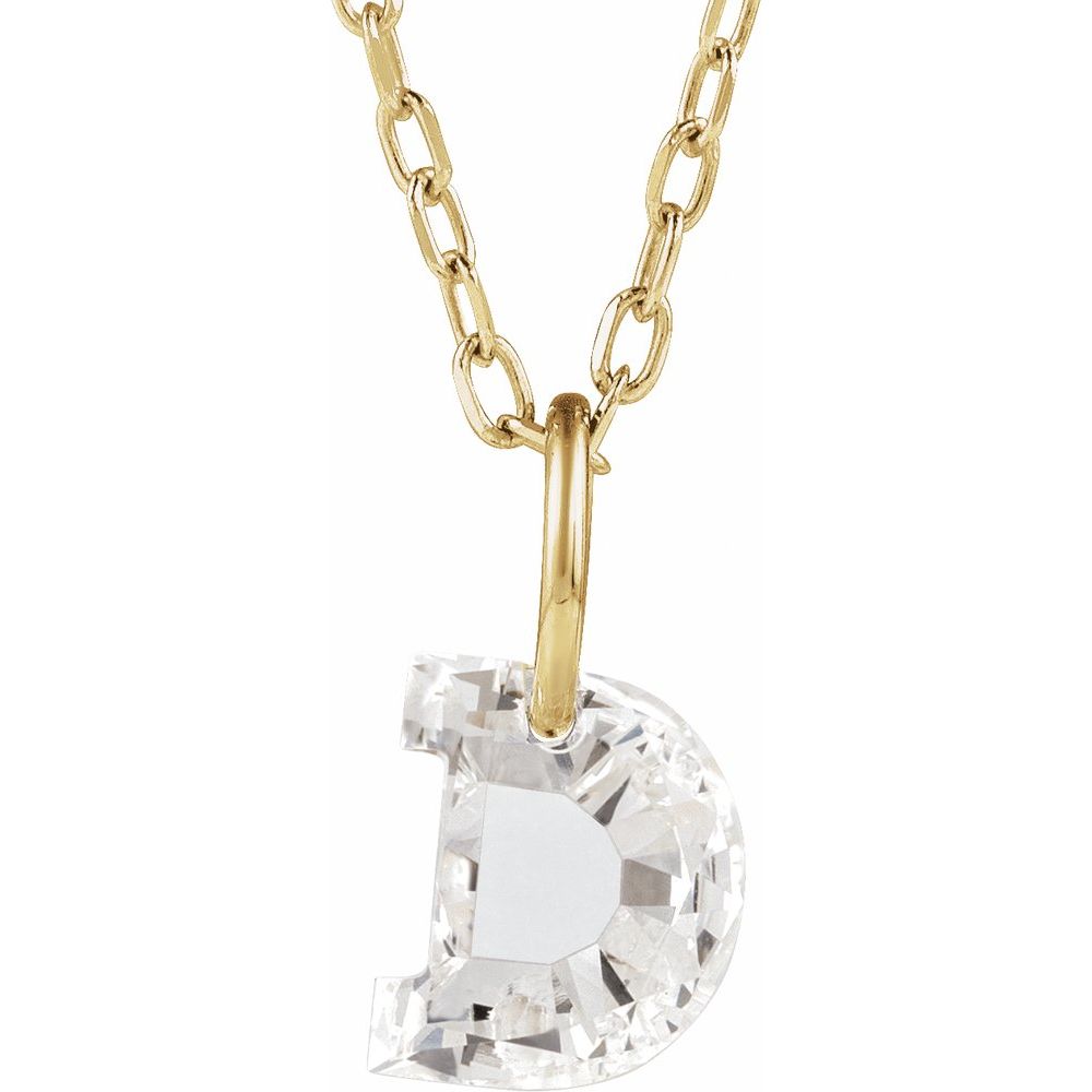 Diamond Initial Necklace