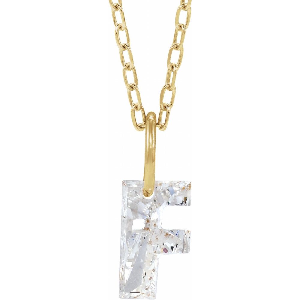 Diamond Initial Necklace