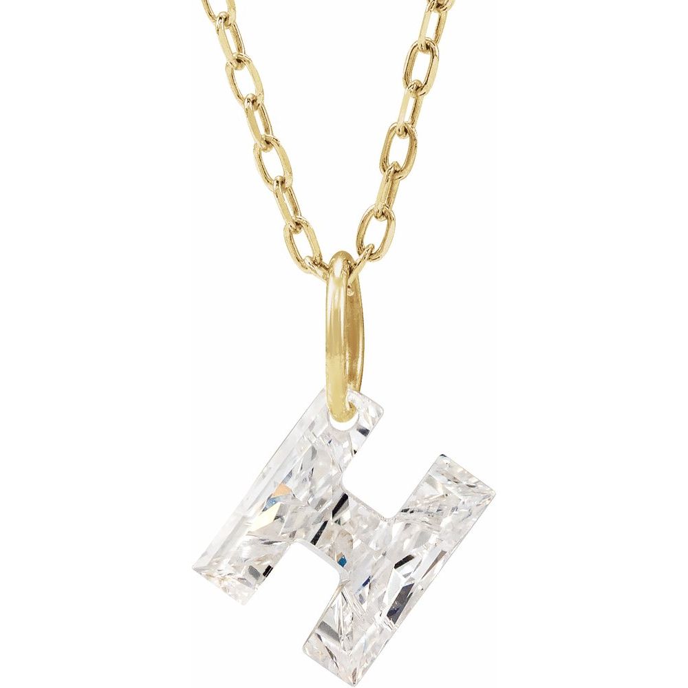 Diamond Initial Necklace