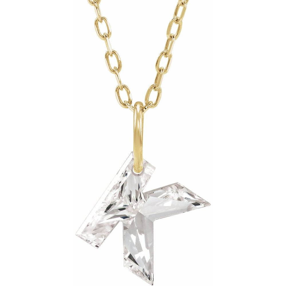 Diamond Initial Necklace