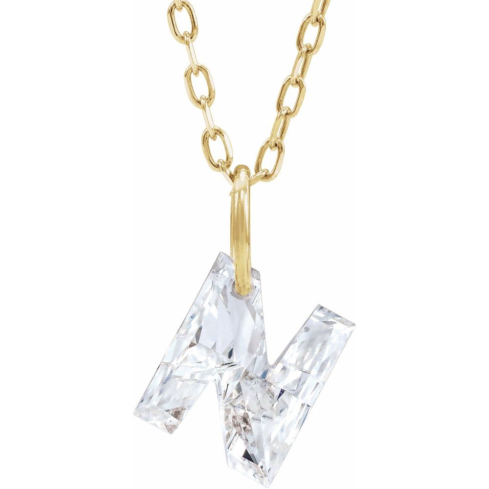 Diamond Initial Necklace