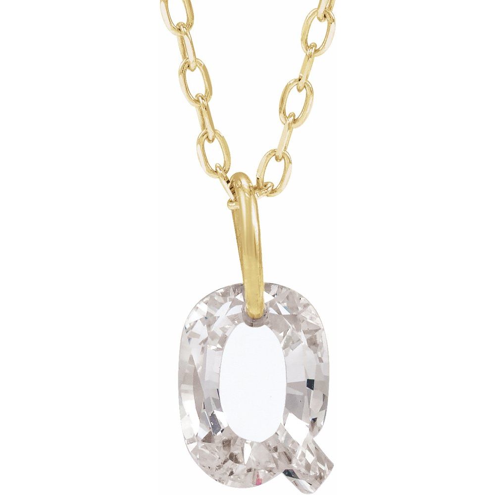 Diamond Initial Necklace