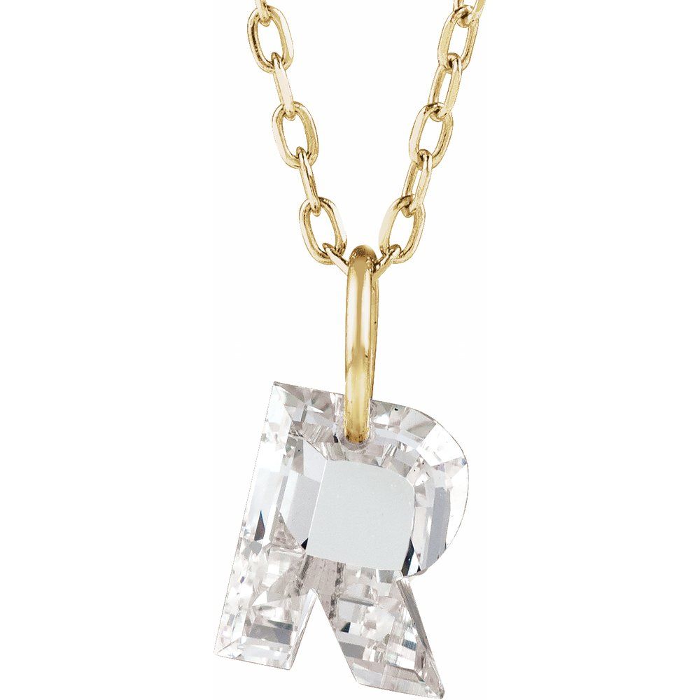 Diamond Initial Necklace