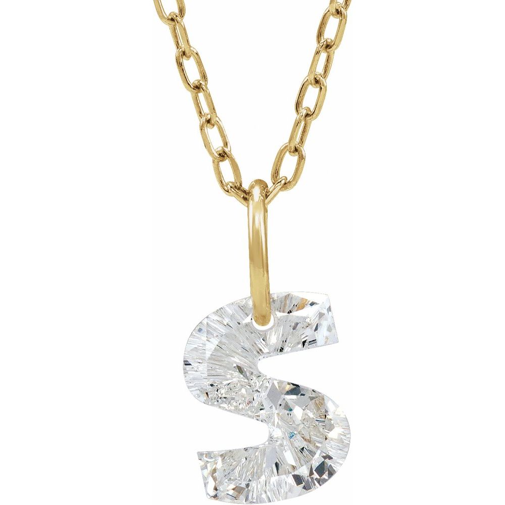 Diamond Initial Necklace