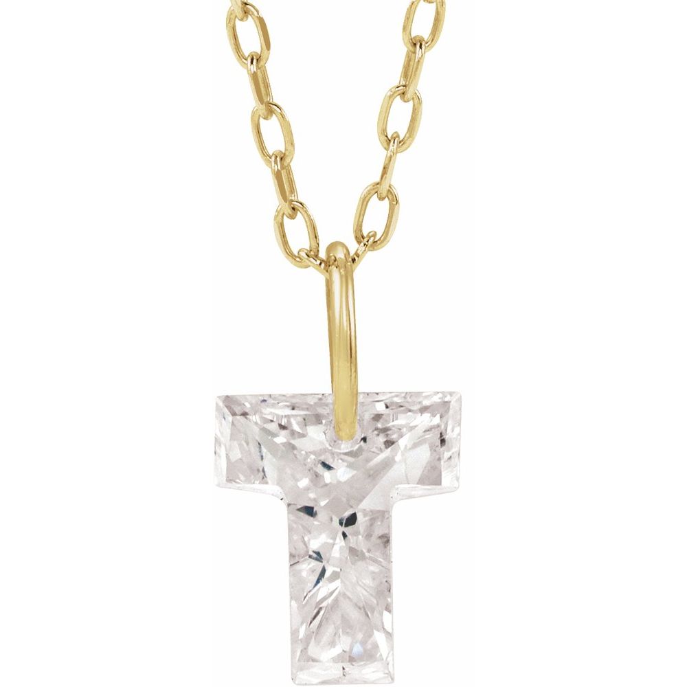 Diamond Initial Necklace