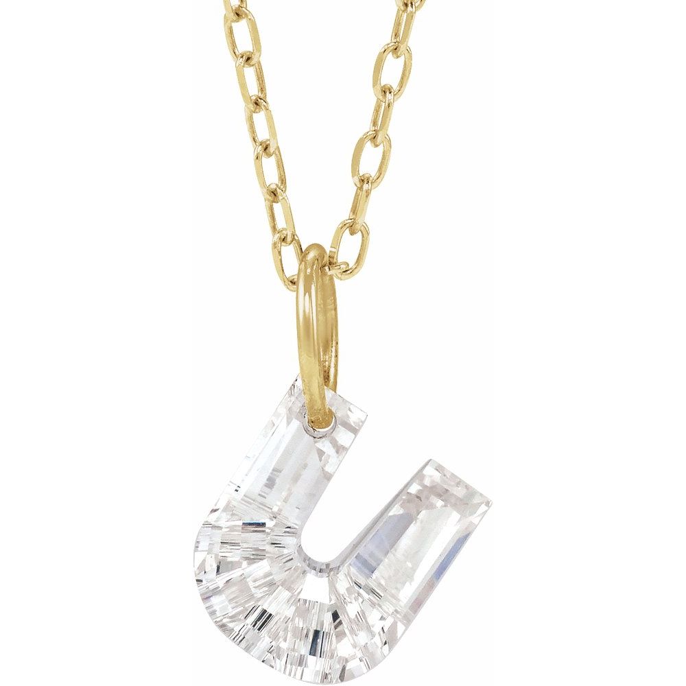 Diamond Initial Necklace
