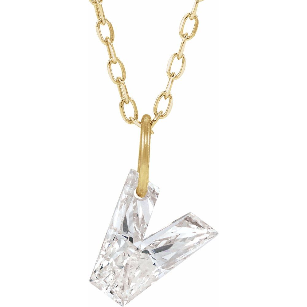 Diamond Initial Necklace