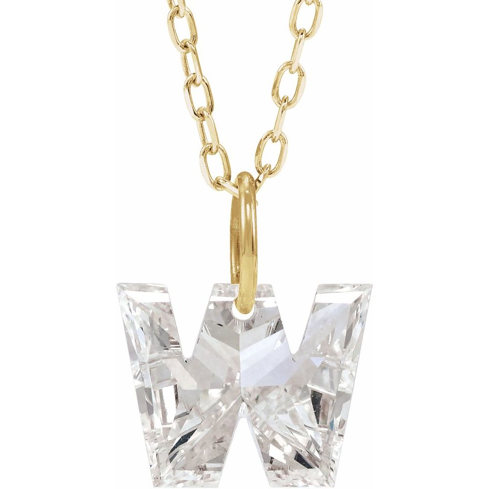 Diamond Initial Necklace