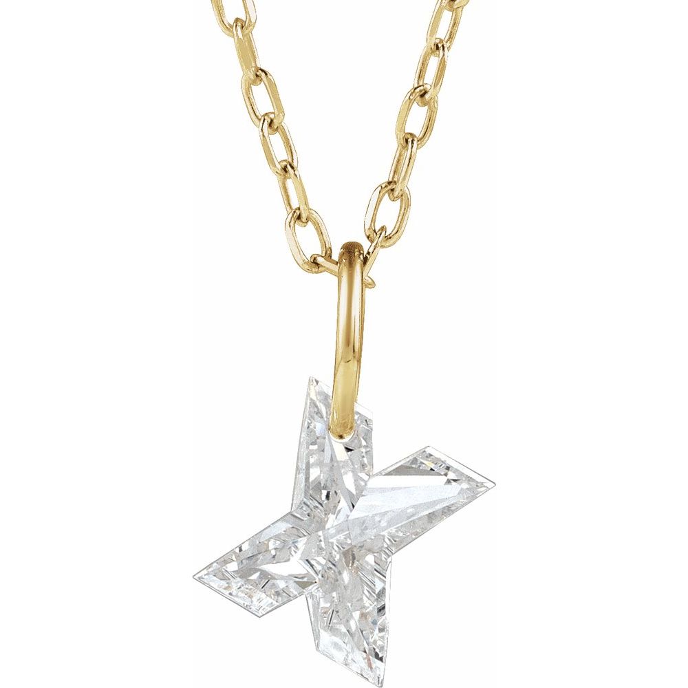 Diamond Initial Necklace