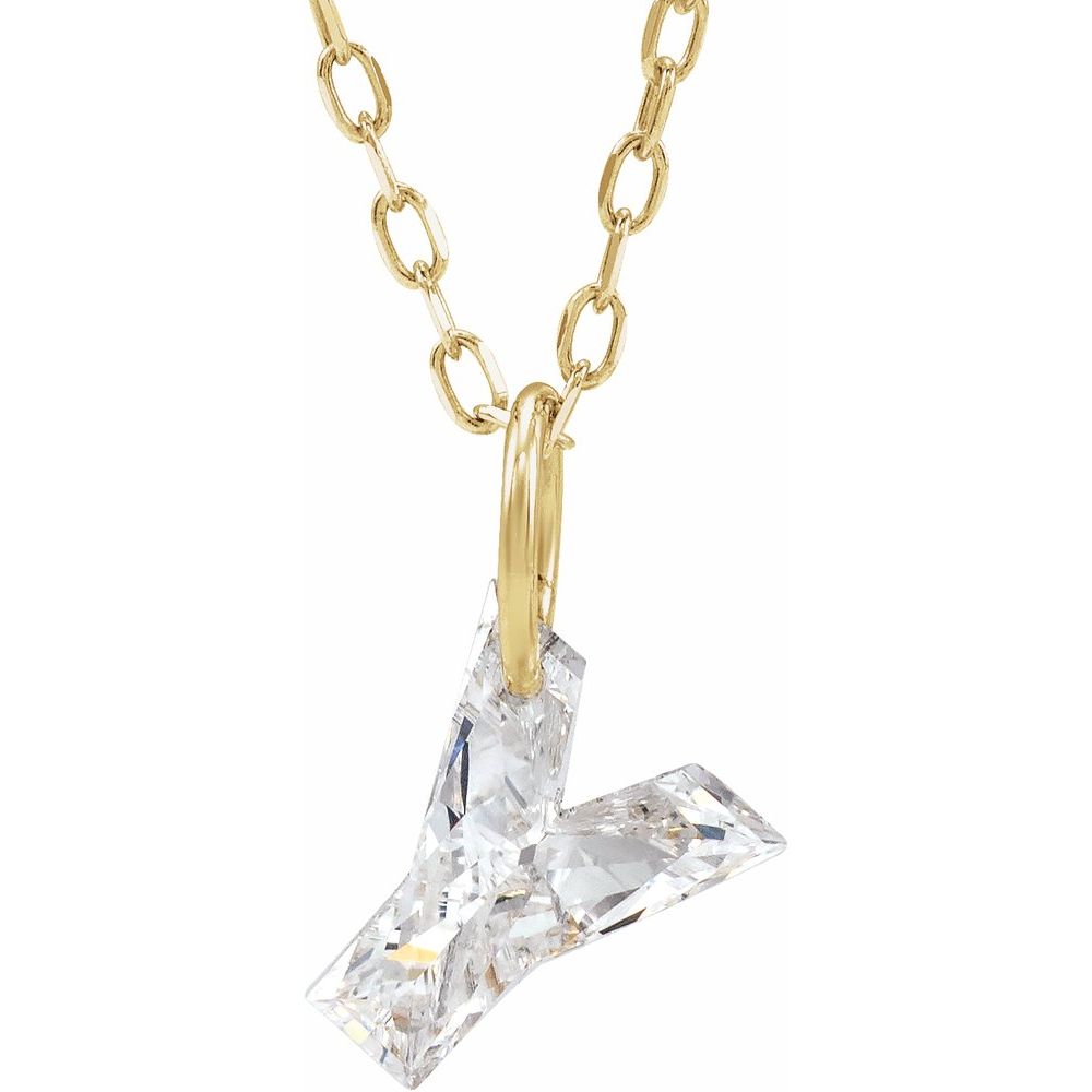 Diamond Initial Necklace