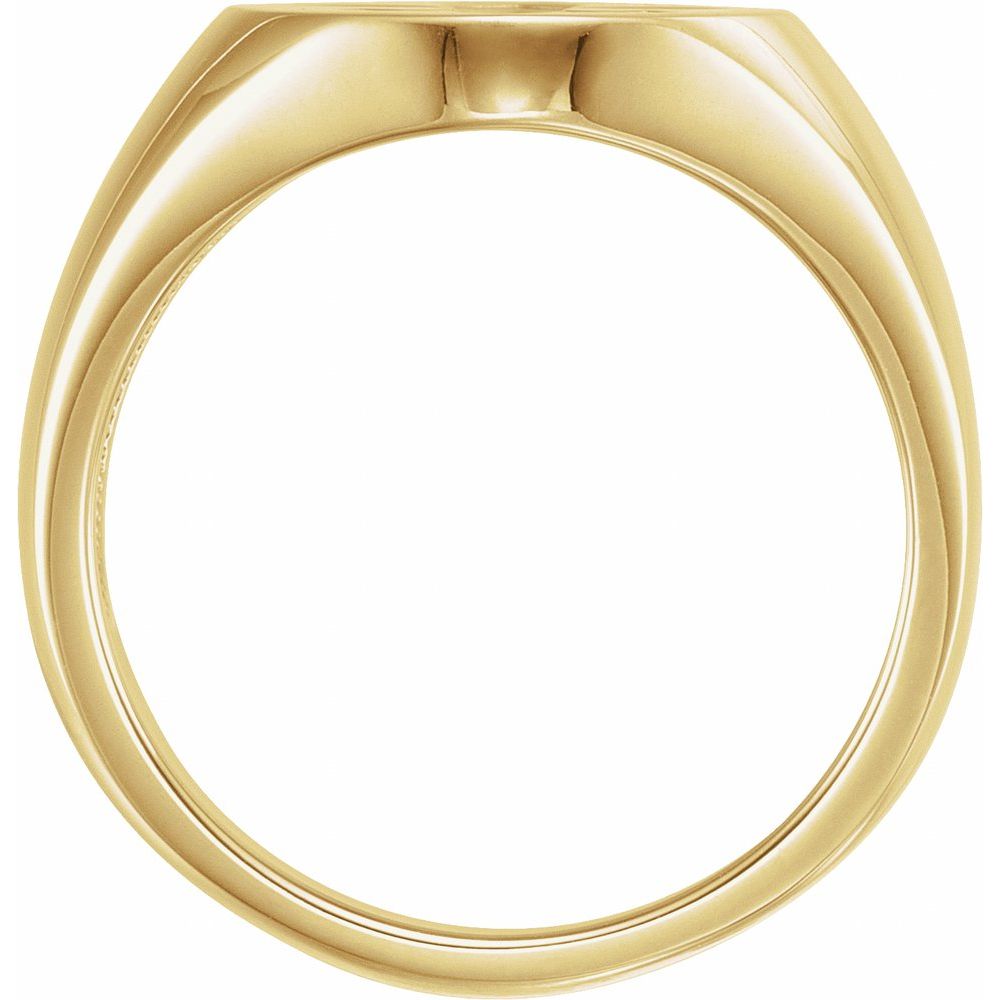 Gold ring on a white background