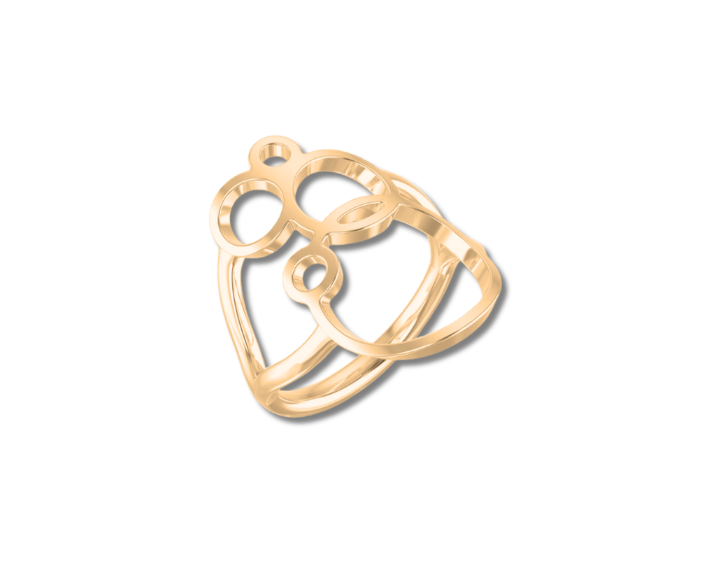 Gold Champagne Inspired Ring