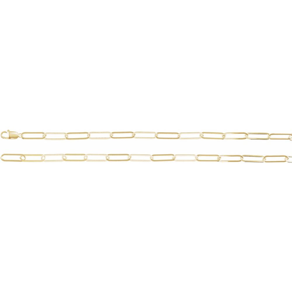 Gold Paperclip Chain Necklace
