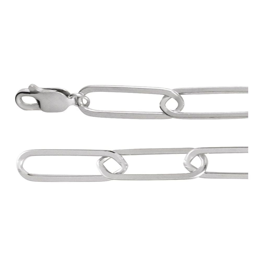 Silver Paper Clip necklace clasp