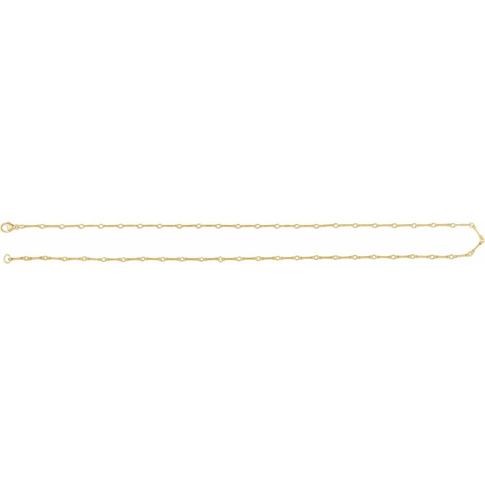 Belly up to the bar 14k gold link chain 