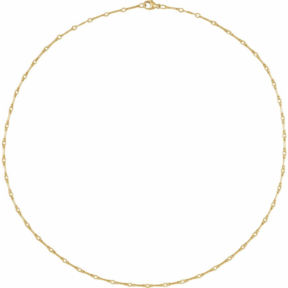 Maison Mariann Belly Up To The 14k Gold Bar Link Chain 